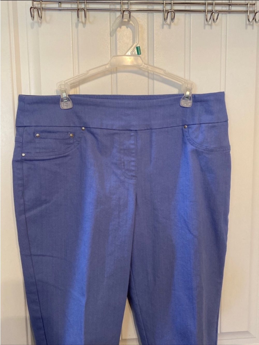Ruby Rd. Straight-Leg Ponte Pants in Periwinkle